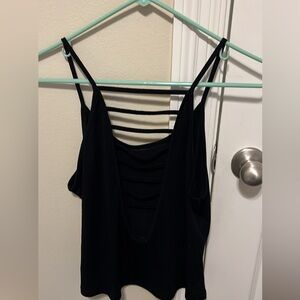 Poof black crop top size L